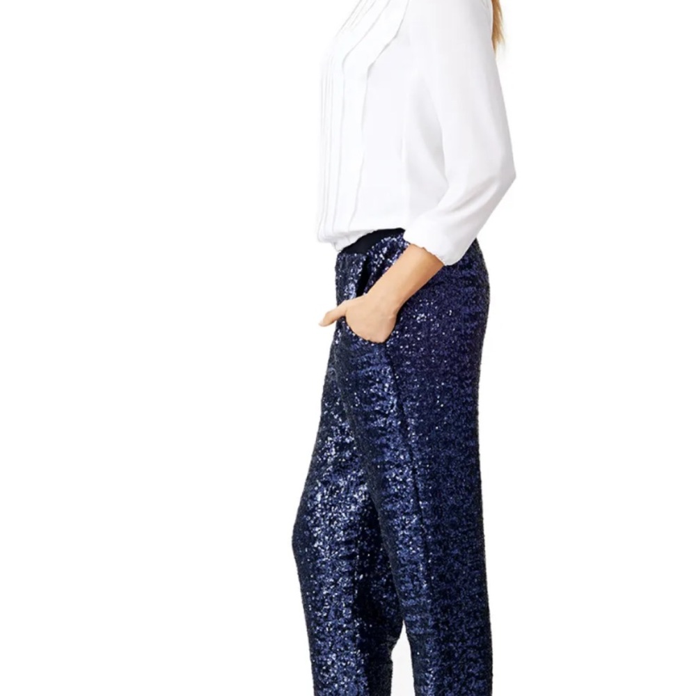 One by Contrarian Blue Sea Shimmer Pant - Picture 7 of 7